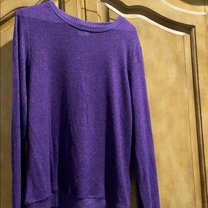 Purple long sleeve sweater